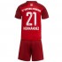Camisola Bayern de Munique Lucas Hernandez 21 Criança Equipamento Primeiro 2021-2022 Manga Curta